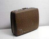 My Home is Here Detroit Upcycled American Tourister Suitcase