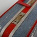 RESERVED FOR LAURA Vintage Luggage Upcycled with a Screen Printed Anchor