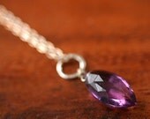 Modern Amethyst Necklace