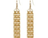Vintage Watch Chain Earrings