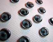 12 blue glass spacer beads