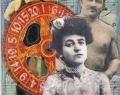 Handmade Tarot Cards Original Major Arcana 22  Featuring Carnival Strong men and Tattooed Woman of the 20's and the 30's