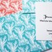 coral wallpaper calling cards or mommy cards - set (50)