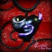 333 Half Evil - Romantic Goth Glam Pendant - Handmade