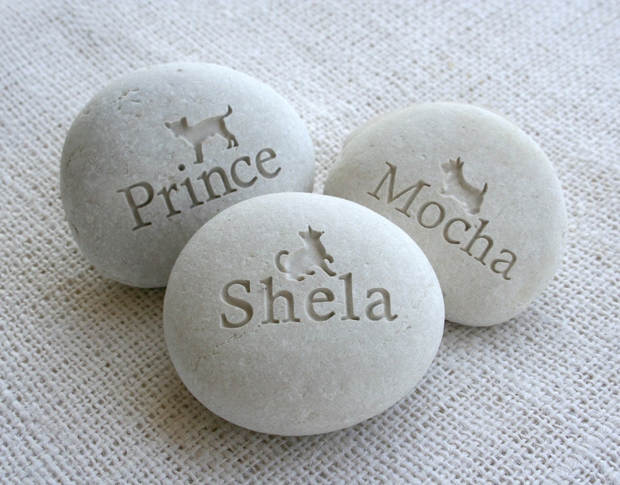 Companion Stone - Pet tribute on beach pebble - gift for pet lover
