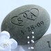 Wedding and Anniversary gifts - Custom Oathing Stone - Interlocking Hearts with Initials - for wedding, commitment, ceremony, anniversary