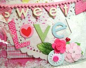 LOVe Scrapbook Album Valentine - kitsnbitscraps