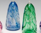Handblown Glass Oil Candle - Tall