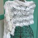 Snow Queen---Vintage  White and Silver Wrap