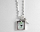 Girls Golf Necklace (Green)