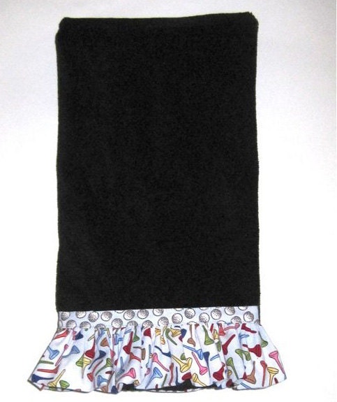 Teed Off Ruffled Golf Towel