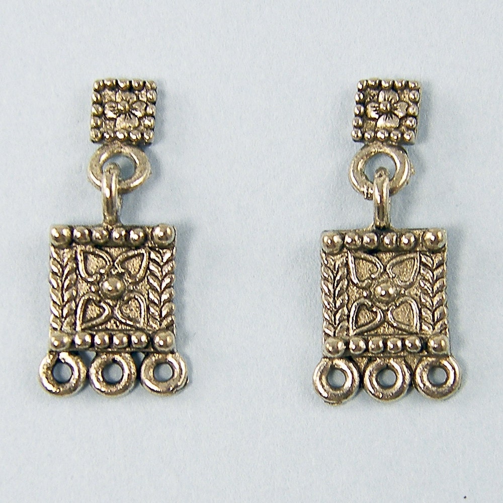 Tribal Earring Post, Post Earring Finding, Ethnic Earring Finding, Ethnic Earring Post, Tribal Earring Finding
