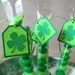 St. Patrick's Day Party Favors - M&M Candy Treat Bags and Shamrock Tags - (Set of 12 - NOT FILLED)