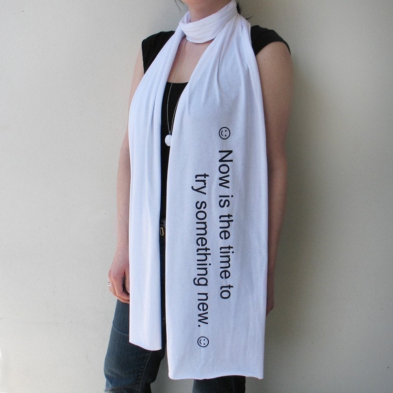 Cyber Monday sale - Giant Fortune Scarf ... ( Try Something New ) stocking stuffer, accessory