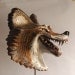 Grinning Coyote Mask, woodcarving by Jason Tennant,