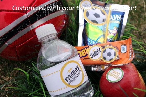 Custom Sport Snack Printable - Soccer Set