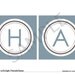Personalized LDS Baptism Printable Banner - Steel Blue/Brown