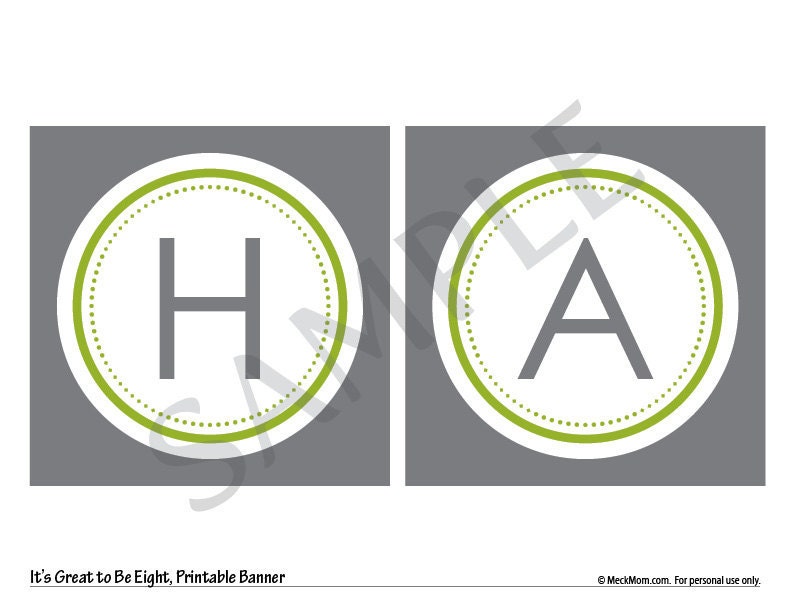 Personalized LDS Baptism Printable Banner - Gray/Olive Green