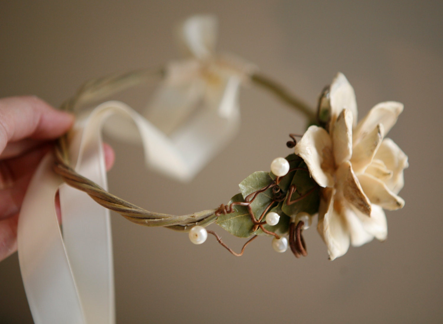 wedding hair crown woodland 'queen of the woods' no. 99