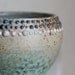 Spotted Mug, Stoneware, 12 Ounces, Turquoise, Black and White Spots