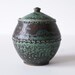 Ancient Turquoise Jar, Stoneware, Large