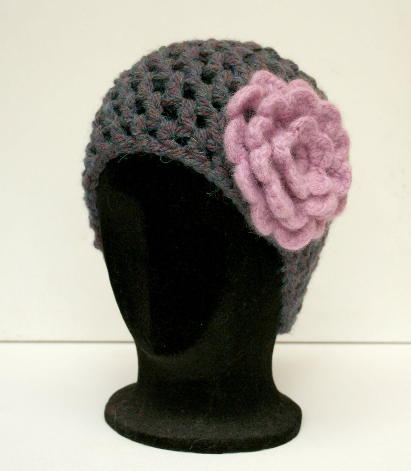 Beanie Hat - Purples and Pinks