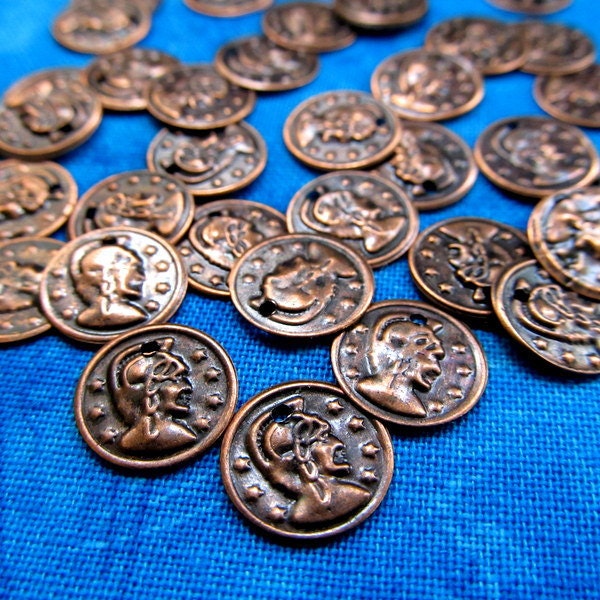 Stamped Coin Charms, Antique Copper (CM-SM-10239-AC).....50