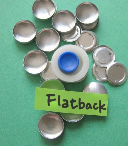 Flat Backs - Buttons to cover kit - 3/4 inches