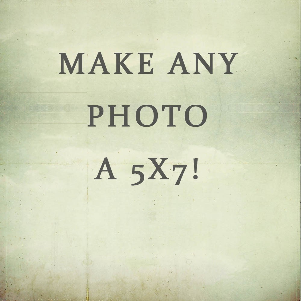 Make Any Photo a 5x7 . personalized home decor . custom wall art . gift for her