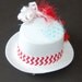 Dr Seuss Cat in the Hat themed Mini Top Hat Fascinator  photo prop headpiece pageant