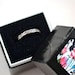 Sterling Silver Forget-Me-Not Floral Wedding Stacking Ring