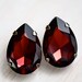 Ultimate Glam Extra LARGE Burgundy Wine Swarovski Crystal Earrings - Bridal - Weddings - Special Event