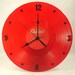 The BEATLES Recycled Record Vinyl Wall Clock - 1962 to 1966 Red Color Vinyl RARE