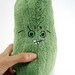 Plush Pickle Toy green eyes