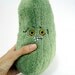 Plush Pickle Toy green eyes