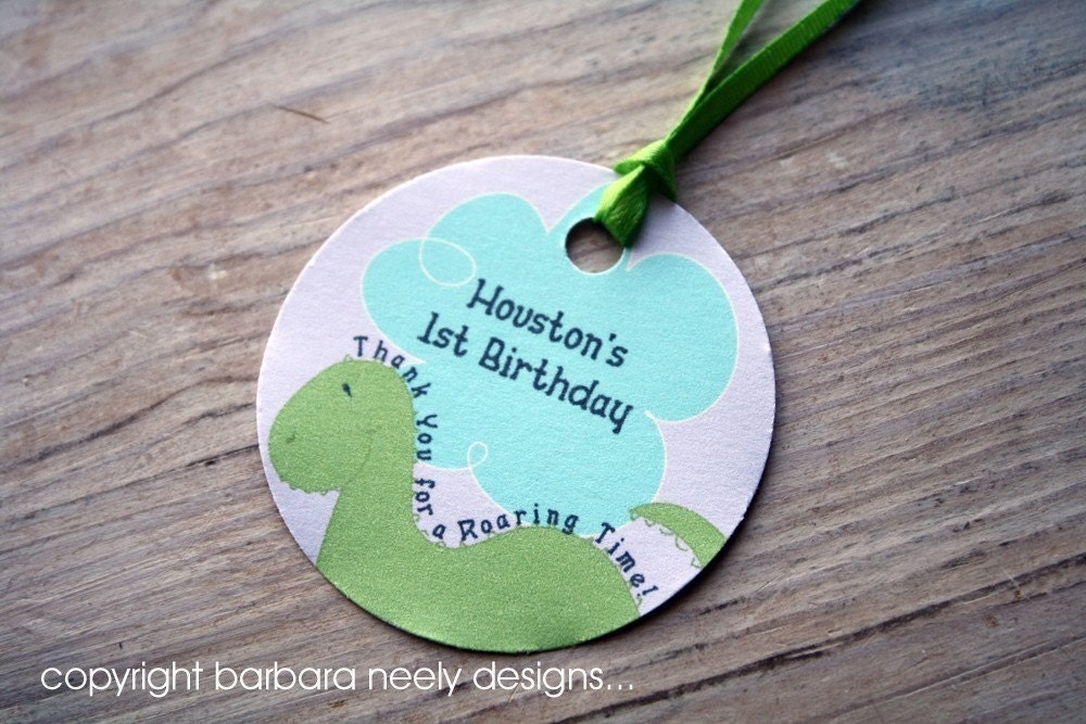 Dinosaur Gift/Favor Tags