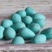 3 Speckled Robin Eggs...French Farmhouse Country Wedding Shabby Chic Hand Sculpted Favors