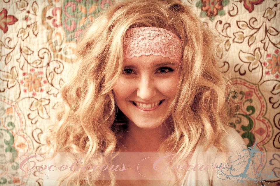 40% OFF SUPER SALE Boho Big Black Lace Headband - Free Shipping if Purchased with Another Item