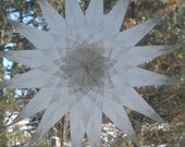 White 16 Sharp-Pointed Waldor- Inspired Suncatcher
