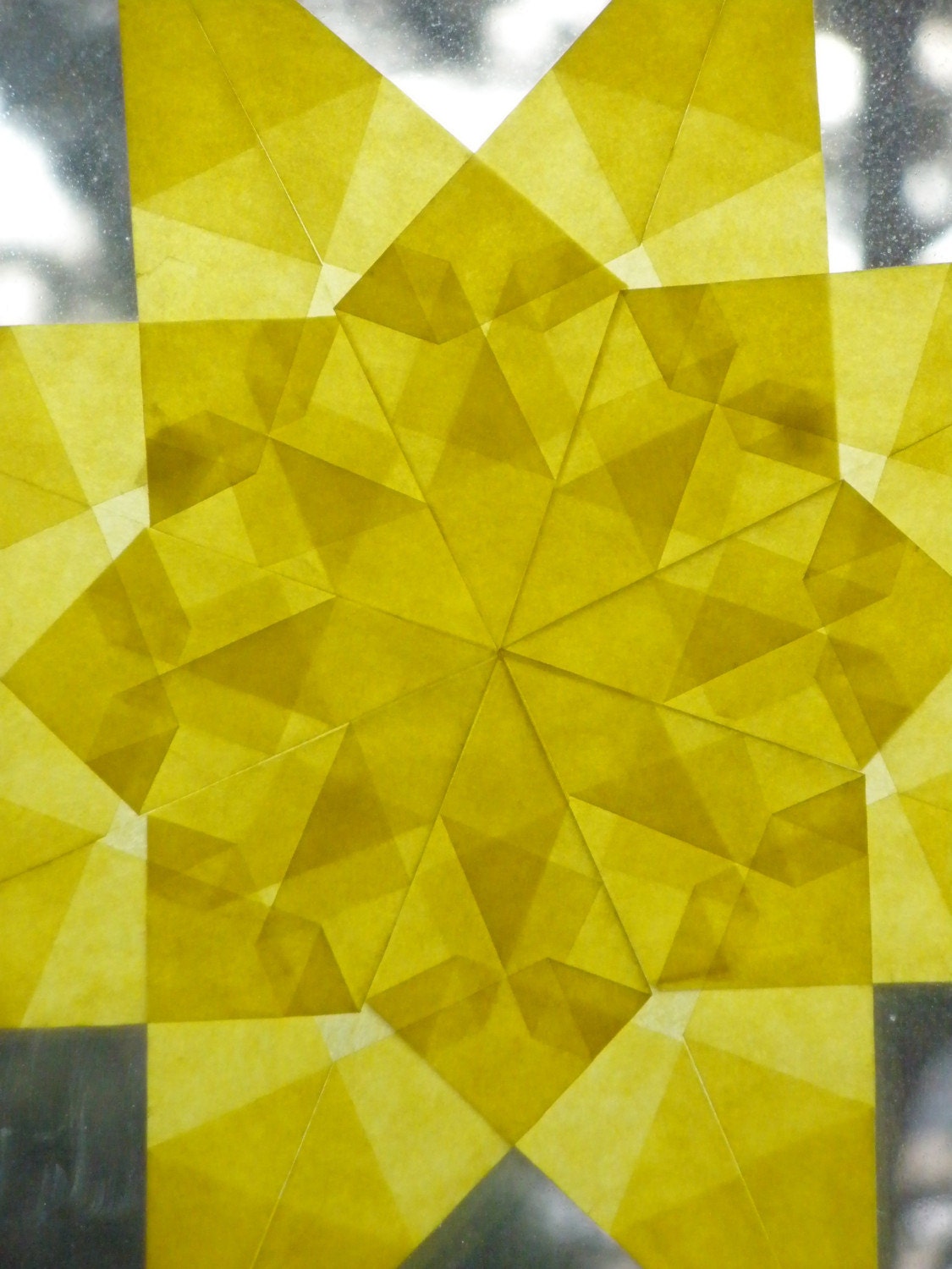 8 Pointed Yellow Waldorf Star