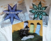 Set of 3 postcards Featuring Baa Baa Black Sheep and Waldorf Window Stars