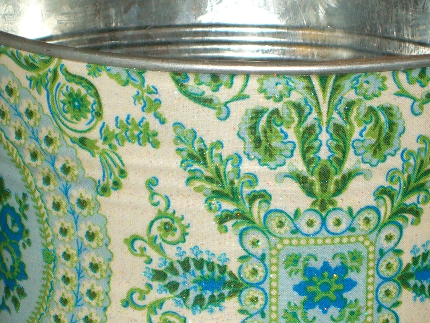 Custom Galvanized Perfect Pail with Shimmer - You Pick the Print