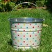 Metal Bucket Galvanized Steel Sugar Dots