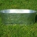 In My Fabric Large Oblong Baby Prop Galvanized Tub