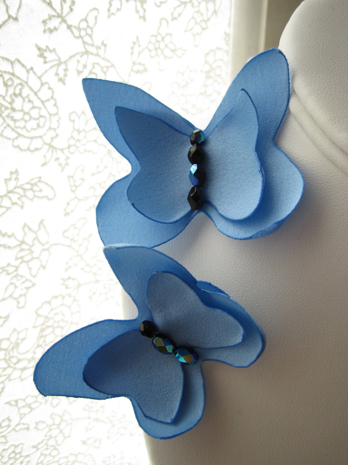 bridal hairpins -  custom set of 2 bobbypins - Made To Order - BUTTERFLIES