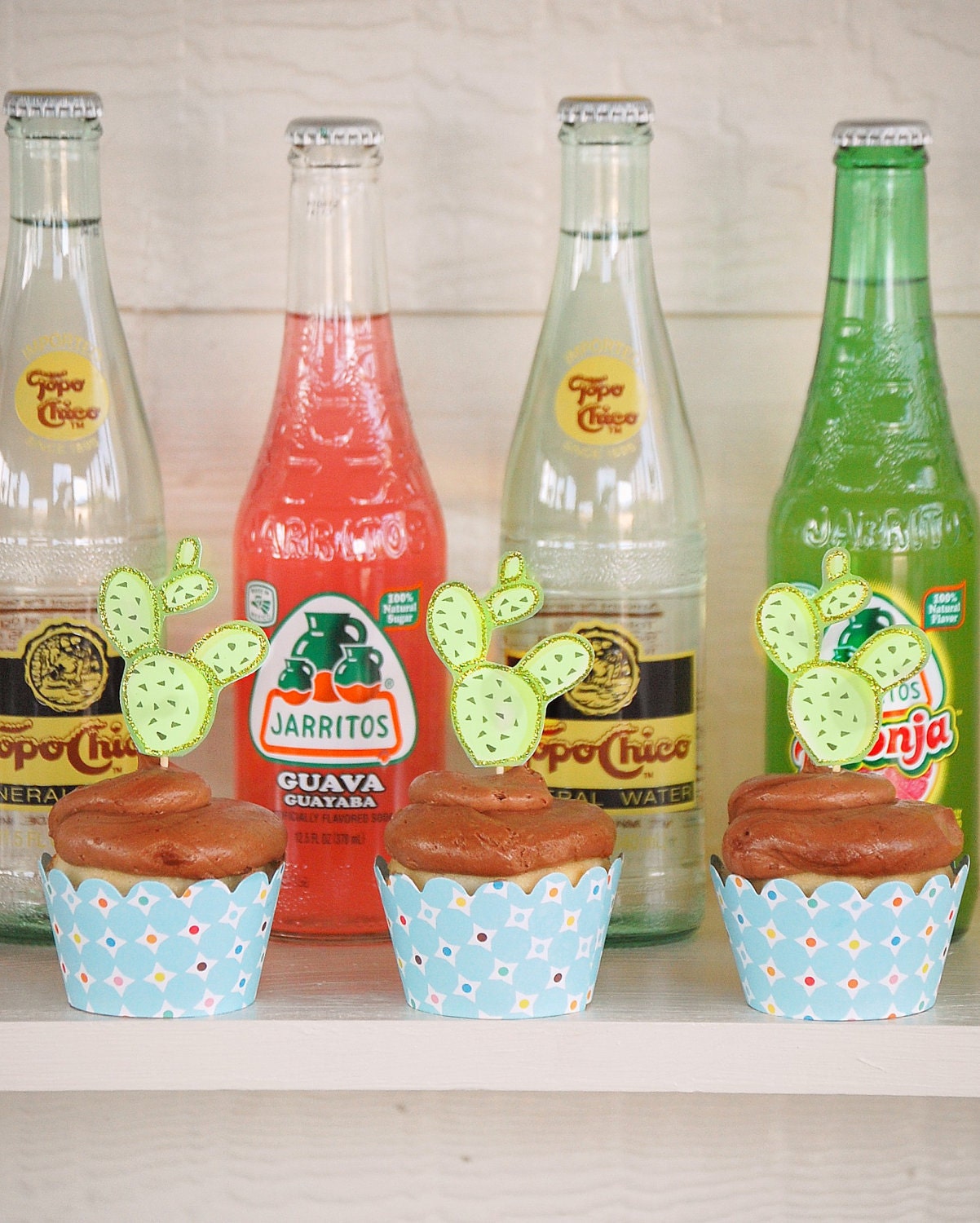 The FIESTA Collection - Custom Cupcake Toppers and Their Wraps from Mary Had a Little Party