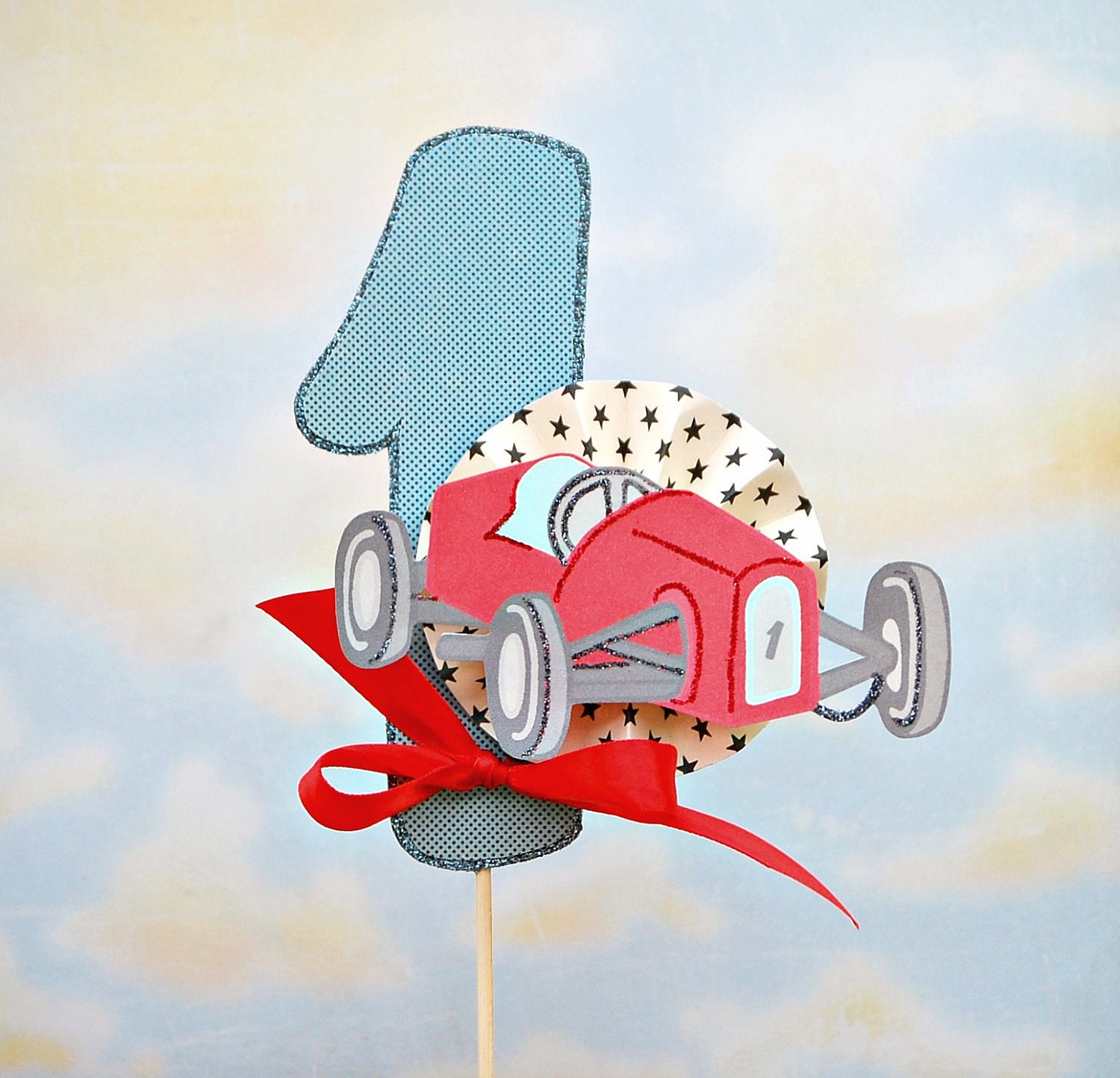 The Vintage RaceCar Collection - Custom Cake Topper from Mary Had a Little Party