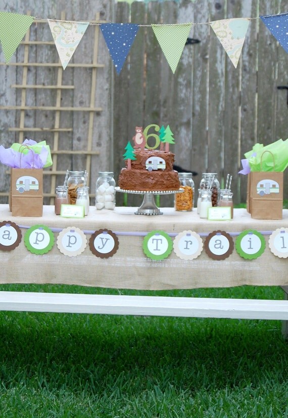 The Great CAMPOUT Collection - Custom Cake Topper Set from Mary Had a Little Party