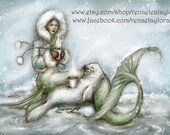 Cocoa Mermaid.....POST Card