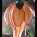 Large Pink and Yellow Lily inspired Paper Flower Luminaire (Lamp) By Renae Taylor